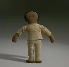 Male doll with tan clothing, ca.1965. Creator: Unknown