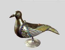 Male dove with Limoges enamels