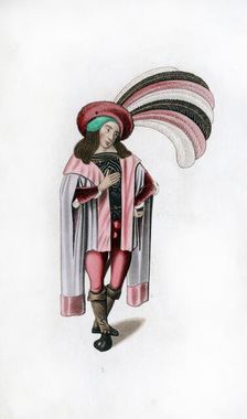 Male dress, c1480, (1843).Artist: Henry Shaw