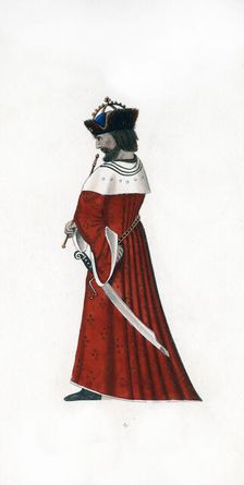 Male dress, c1480, (1843).Artist: Henry Shaw