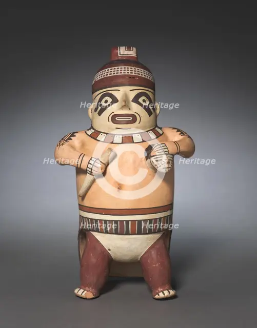 Male Effigy Vessel, 100-650 . Creator: Unknown.
