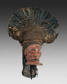 Male Face Mask (Chihongo), Angola, Mid-late 19th century. Creator: Unknown