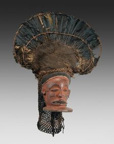 Male Face Mask (Chihongo), Angola, Mid-late 19th century. Creator: Unknown
