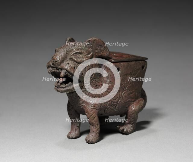 Male Feline-Shaped Container, 50-800. Creator: Unknown.