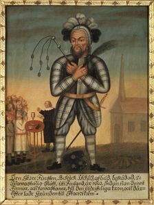 Male figure called Birger Jarl, 1200-1266, possibly misunderstood Christ figure, c13th century. Creator: Anon