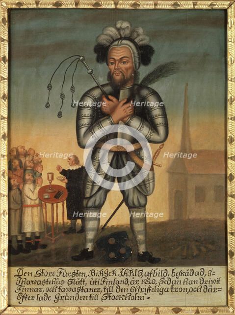 Male figure called Birger Jarl, 1200-1266, possibly misunderstood Christ figure, c13th century. Creator: Anon.