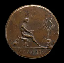 Male Figure and Winged Caduceus [reverse], probably c. 1510/1530. Creator: Vittore Gambello