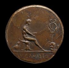 Male Figure and Winged Caduceus [reverse], probably c. 1510/1530. Creator: Vittore Gambello