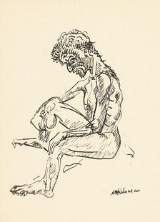 Male figure, c1940. Creator: Arnold Peter Weisz-Kubincan