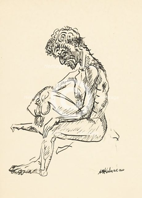 Male figure, c1940. Creator: Arnold Peter Weisz-Kubincan.