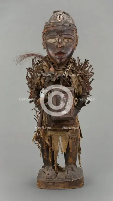 Male Figure (Nkisi Nkondi), Republic of the Congo, Early-mid 19th century. Creator: Unknown.