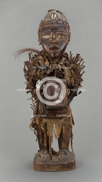 Male Figure (Nkisi Nkondi), Republic of the Congo, Early-mid 19th century. Creator: Unknown.