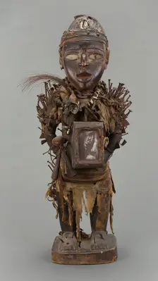 Male Figure (Nkisi Nkondi), Republic of the Congo, Early-mid 19th century. Creator: Unknown