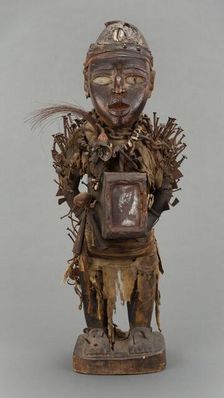 Male Figure (Nkisi Nkondi), Republic of the Congo, Early-mid 19th century. Creator: Unknown