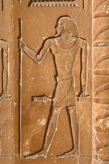 Male figure relief, Mastaba of Kagemni, Saqqara, Egypt, Old Kingdom, 6th Dynasty, 2350 BC (2003). Creator: Unknown