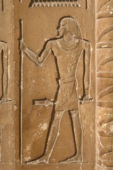 Male figure relief, Mastaba of Kagemni, Saqqara, Egypt, Old Kingdom, 6th Dynasty, 2350 BC (2003). Creator: Unknown