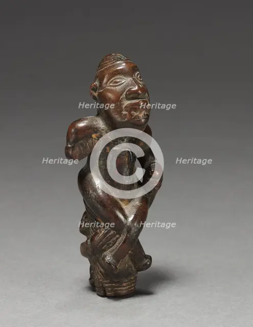 Male Figurine or Finial, early 1800s-early 1900s. Creator: Unknown.