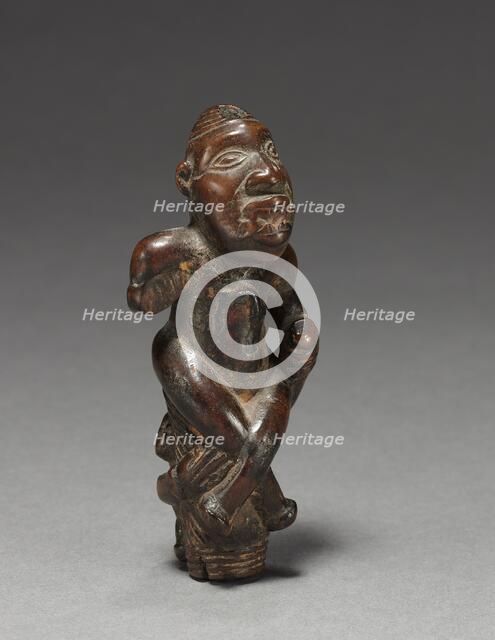 Male Figurine or Finial, early 1800s-early 1900s. Creator: Unknown.