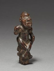 Male Figurine or Finial, early 1800s-early 1900s. Creator: Unknown
