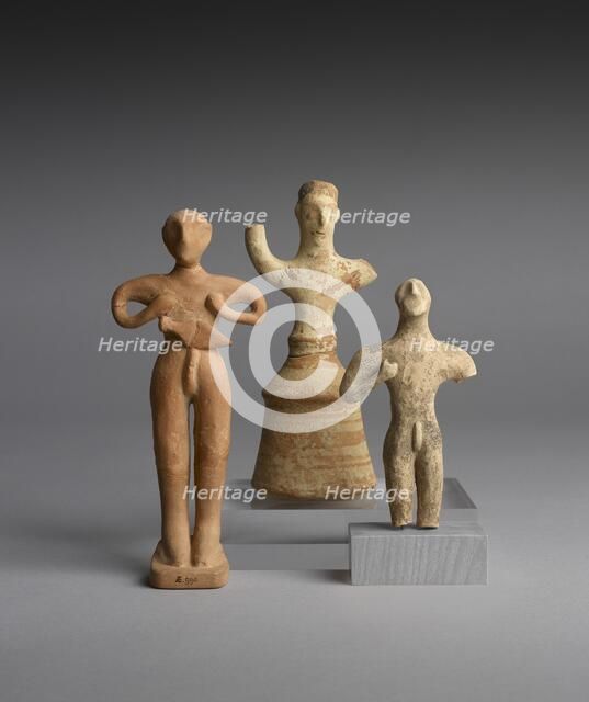 Male figurines, Middle Minoan I Period, c2100-c1900BC. Artist: Unknown.