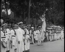 Male German Soldiers at tending the Funerals of Those Killed on the Graf Spee During the..., 1939. Creator: British Pathe Ltd