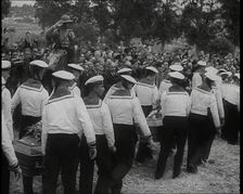 Male German Sailors Carrying the Coffins of German Crew Killed on the Graf Spee During the..., 1939. Creator: British Pathe Ltd
