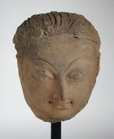 Male Head, 6th-7th century. Creator: Unknown