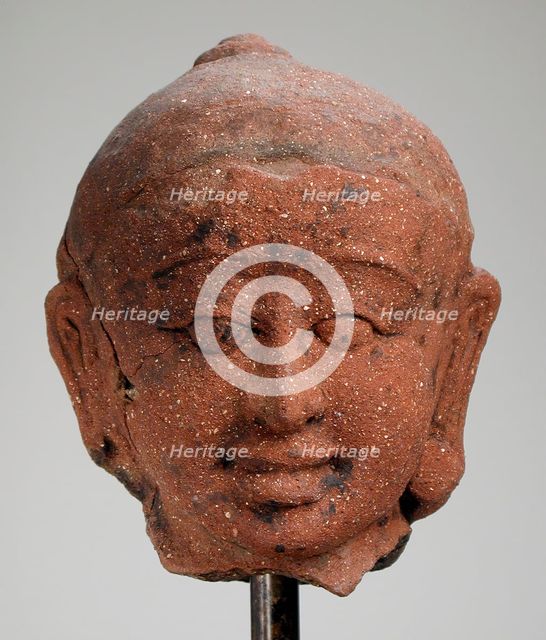 Male Head (Buddha Shakyamuni?), 3rd-4th century. Creator: Unknown.