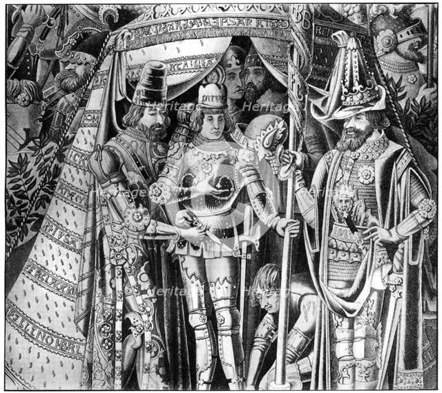 Male headgear, 15th century, (1910). Artist: Unknown