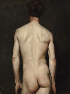 Male Model, academy study, 1874. Creator: Albert Edelfelt