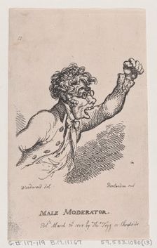 Male Moderator, March 30, 1808., March 30, 1808. Creator: Thomas Rowlandson