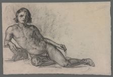 Male Nude, 1863/66. Creator: Paul Cezanne