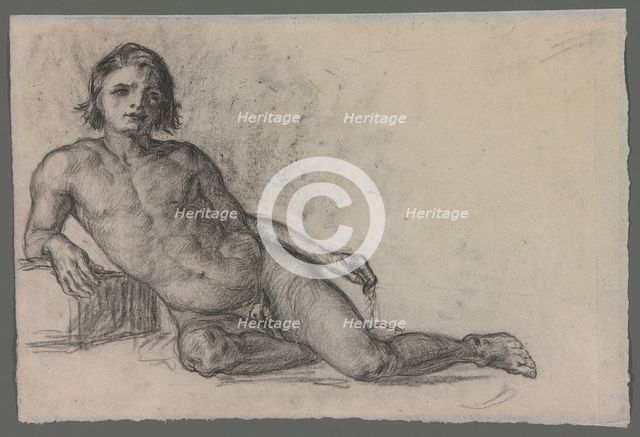 Male Nude, 1863/66. Creator: Paul Cezanne.