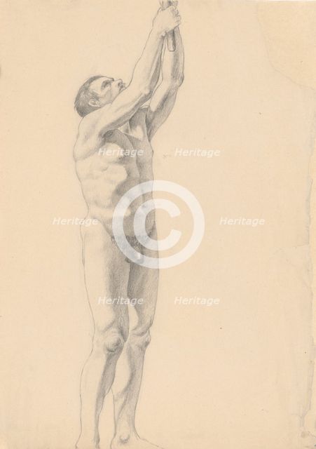 Male nude, 1880-1904. Creator: Janos Fadrusz.