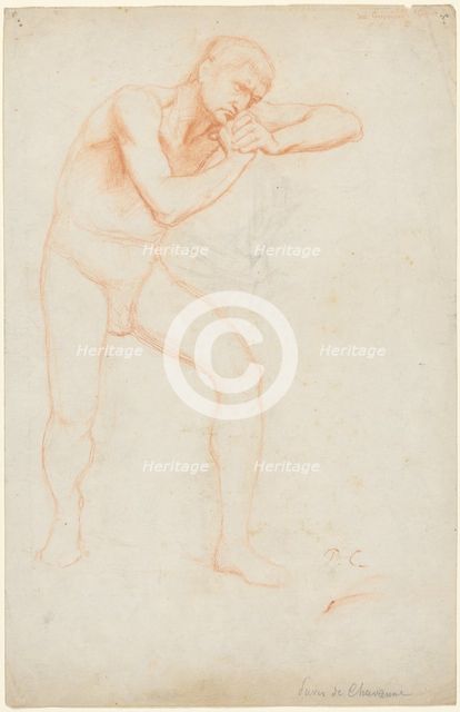 Male Nude, 1891. Creator: Pierre Puvis de Chavannes (French, 1824-1898).