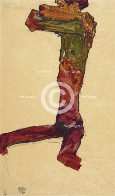 Male Nude, 1910.