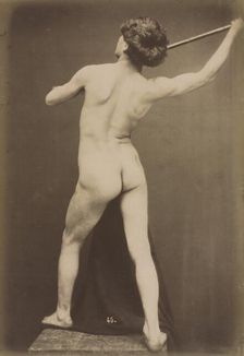 Male Nude, c. 1870-1875. Creator: Guglielmo Marconi (French, 1842-aft.1885)