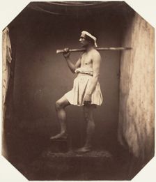 [Male Nude in Studio], late 1850s. Creator: Unknown