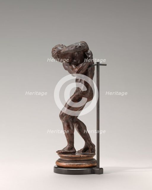 Male Nude Standing in a Fearful Pose, probably 1530s. Creator: Niccolò Tribolo.