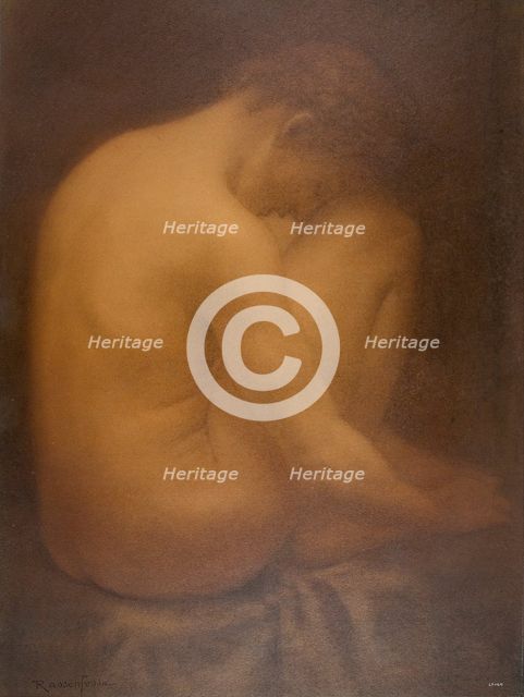 Male Nude Seated. Artist: Rassenfosse, Armand (1862-1934)