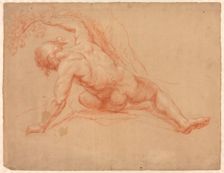Male Nude Seen from Behind, 1672/88. Creator: Daniel Mijtens