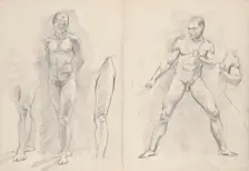 Male Nudes, c1888/1895. Creator: Franz Barwig