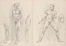 Male Nudes, c1888/1895. Creator: Franz Barwig