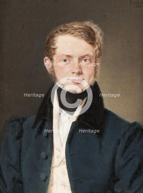 Male portrait, 1828. Creator: Christian Albrecht Jensen.