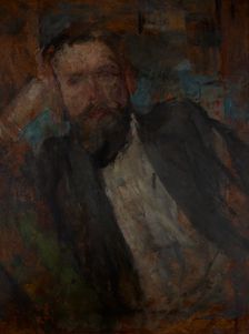 Male Portrait-two-sided painting, c1905. Creator: Olga Boznanska