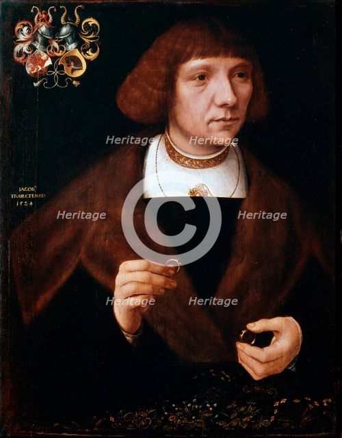 Male portrait with Rings', 1524. Creator: Jacob van Utrecht (c. 1479-after 1525).
