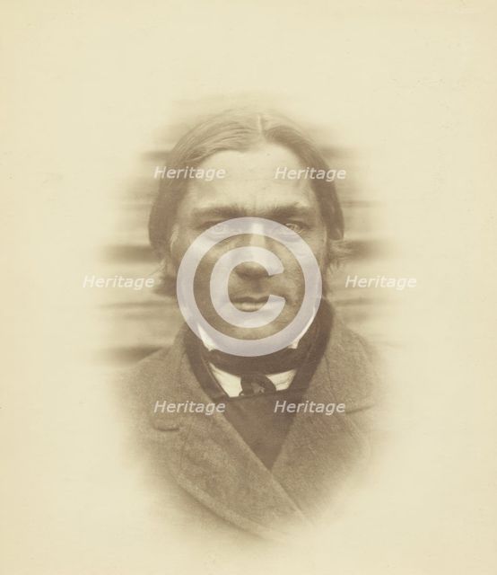 Male portrait depicting Keiky Raty from Eno, Karelia in Finland, 1877. Creator: Unknown.