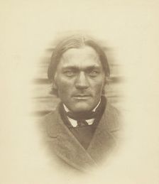 Male portrait depicting Keiky Raty from Eno, Karelia in Finland, 1877. Creator: Unknown