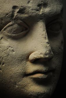Male portrait detail, Roman art, 1st century, Odessa Archaeological Museum, Ukraine, 2011. Creator: LTL
