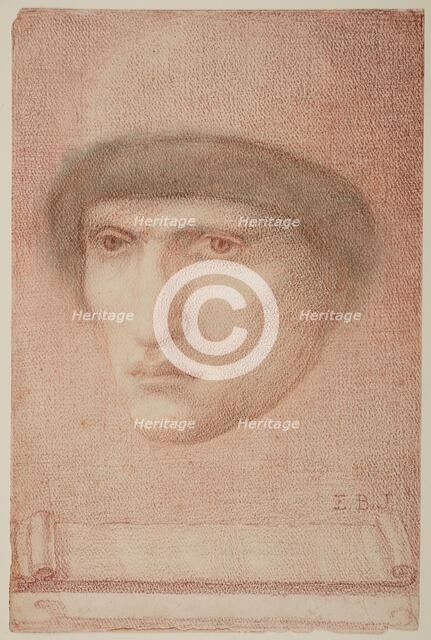 Male Portrait - possibly Dante or study for St George Series, 1865-66. Creator: Sir Edward Coley Burne-Jones.